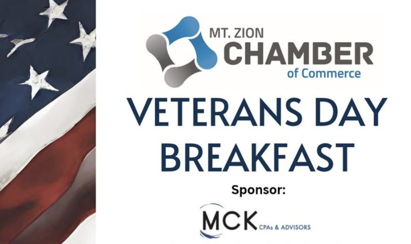 Mt. Zion Chamber to Host Veterans Day Breakfast November 11 — Now Decatur